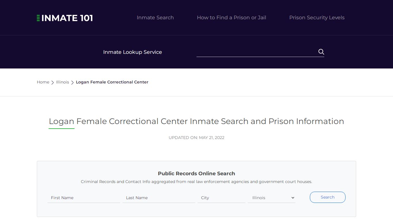 Logan Female Correctional Center Inmate Search, Visitation ...